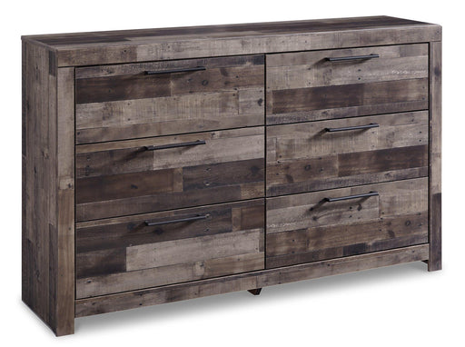 Ashley Derekson Dresser featuring sleek wood finish and modern design with multiple drawers for bedroom storage.