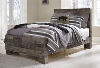 Ashley Furniture Derekson Youth Bed with a sturdy wooden frame and classic design, suitable for children's bedroom decor.