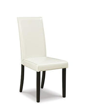 Ashley Furniture Kimonte Dining Chair with upholstered seat and wooden legs, showcasing a modern design for dining rooms.
