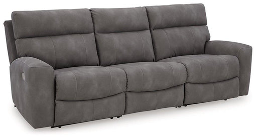 Ashley Furniture Next-Gen DuraPella Power Reclining Sectional Sofa with plush fabric, multiple seats, and built-in recliner features.