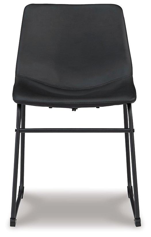 Ashley Furniture Centiar dining chair with upholstered seat and wooden legs, modern design suitable for dining rooms