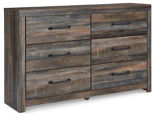 Ashley Furniture Drystan Dresser with six spacious drawers and a sleek wood finish, perfect for bedroom storage.