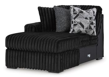 Midnight-Madness Sectional with Chaise with FREE Ottoman