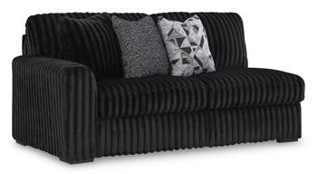 Midnight-Madness Sectional with Chaise with FREE Ottoman