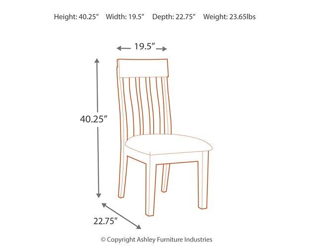 Ashley Furniture Ralene dining room set with a wooden table and six upholstered chairs in a modern dining space.