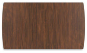 Ashley Furniture Lyncott Dining Extension Table with a sleek wooden surface, ideal for family meals and gatherings.
