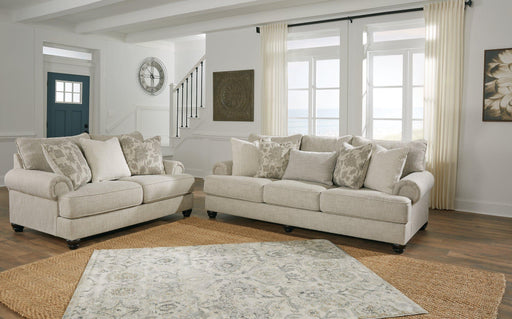 Ashley Furniture Asanti living room set with plush sofa, armchair, and matching coffee table in modern design