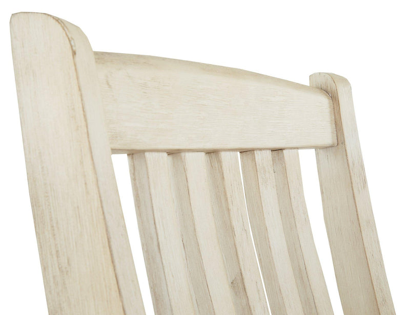 Ashley Furniture Bolanburg counter height bar stool with wooden legs and cushioned seat in a modern design.