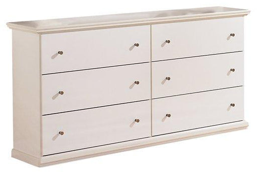 Bostwick Shoals youth dresser by Ashley Furniture with six drawers and a dark wood finish, showcasing a modern bedroom storage piece.
