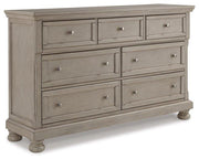 Ashley Furniture Lettner Dresser with sleek wooden finish and multiple drawers for stylish storage in bedroom decor.