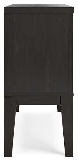 Ashley Furniture Galliden Dining Server, wooden server with multiple drawers and cabinets, modern design for dining room storage.