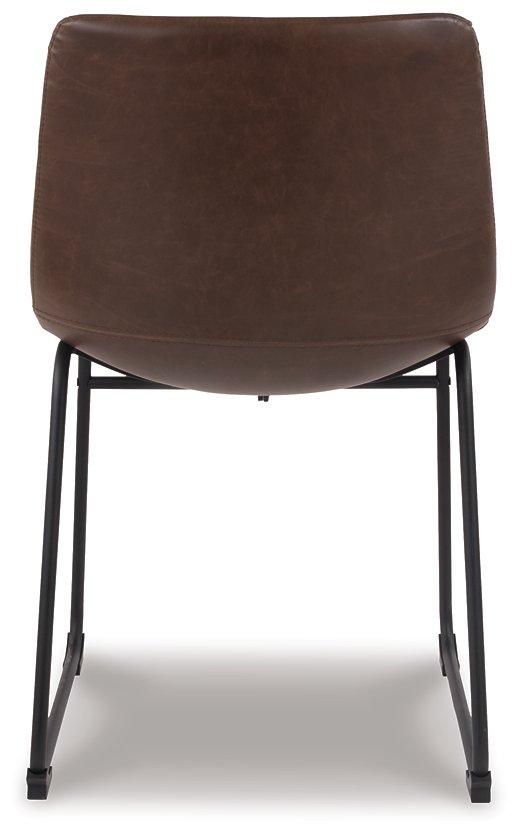 Ashley Furniture Centiar dining chair with a modern design, featuring a cushioned seat and wooden legs, ideal for contemporary dining rooms.