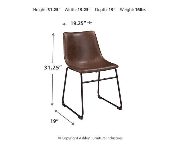 Ashley Furniture Centiar dining chair with upholstered seat and wooden frame, showcasing a modern, elegant design.