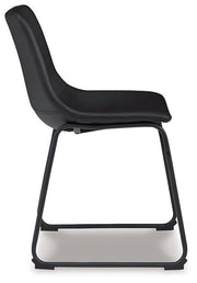 Ashley Furniture Centiar Dining Chair with a sleek wooden frame and cushioned seat for comfortable dining room seating.