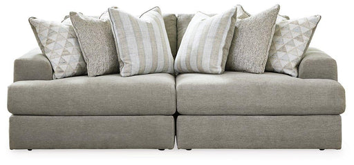 Ashley Furniture Avaliyah Sectional Loveseat with plush cushions and neutral fabric, designed for comfortable living room seating.