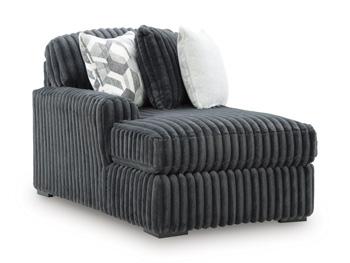 Midnight-Madness Sectional with Chaise with FREE Ottoman