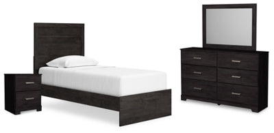 Ashley Furniture Belachime bedroom set featuring a modern bed frame, matching nightstands, and coordinated bedroom furniture.
