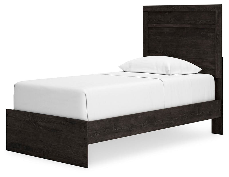 Ashley Furniture Belachime bedroom set with a modern bed frame, matching nightstands, and a sleek, coordinated bedroom furniture design.