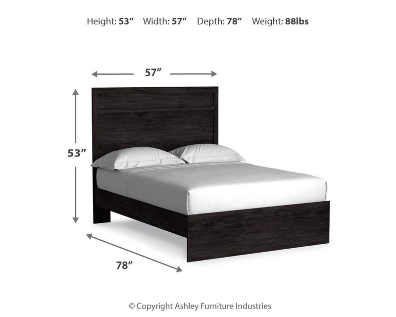 Ashley Furniture Belachime bedroom set featuring a bed, nightstands, and dresser with elegant wood finish and classic design.