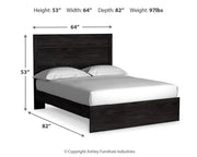 Ashley Furniture Belachime bed with a dark wood finish and elegant headboard design, showcasing a stylish bedroom centerpiece.