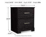 Ashley Furniture Belachime bedroom set with a modern bed frame, matching nightstands, and a coordinated dresser in a stylish bedroom.