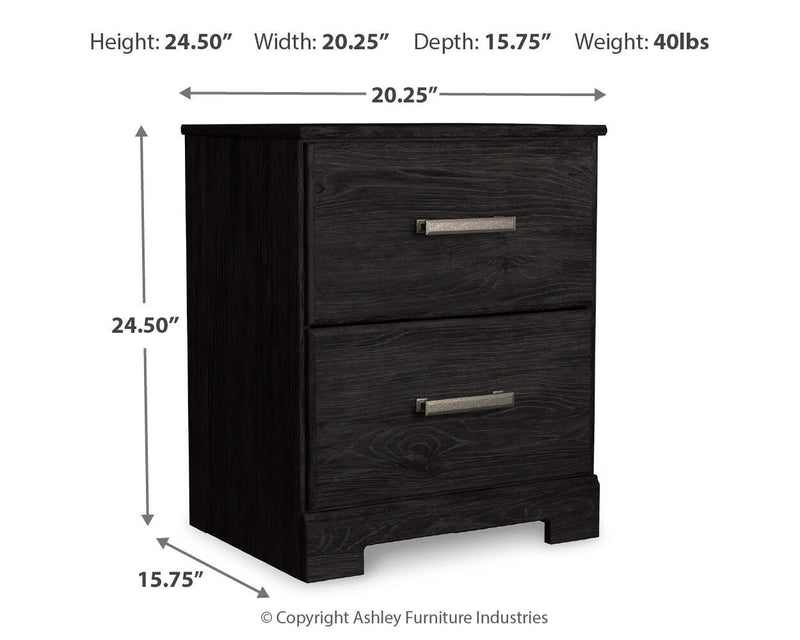 Ashley Furniture Belachime bedroom set with a modern bed frame, matching nightstands, and a coordinated dresser in a stylish bedroom.