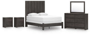 Ashley Furniture Fraluna bedroom set featuring a stylish bed frame, matching nightstands, and elegant bedroom decor.