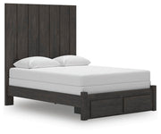 Ashley Furniture Fraluna bedroom set featuring a bed, nightstands, and dresser in a stylish bedroom scene.
