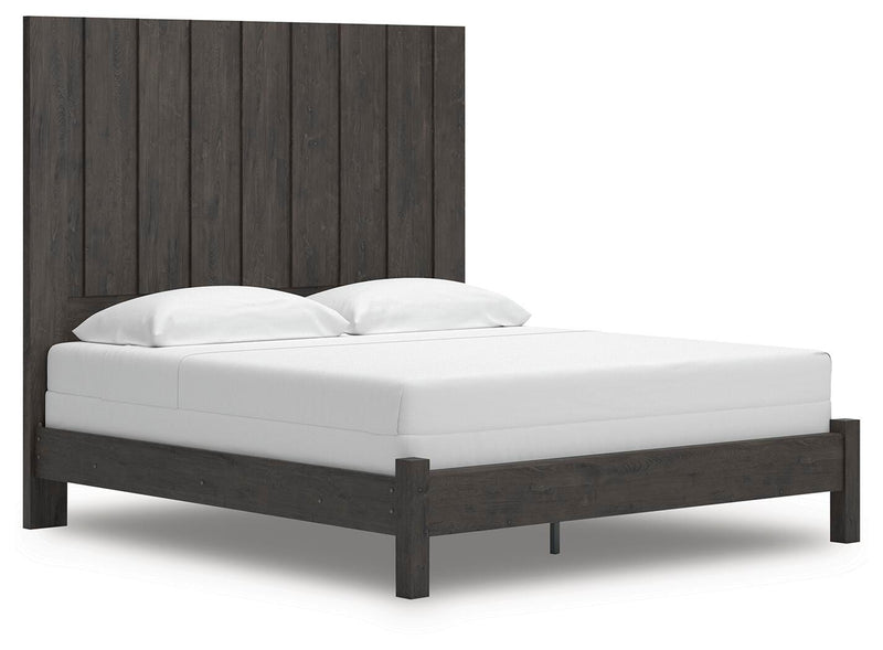 Ashley Furniture Fraluna bedroom set featuring a modern bed frame with matching nightstands and dresser in a stylish bedroom setup.