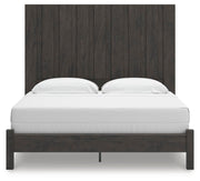 Ashley Furniture Fraluna Bedroom Set featuring a bed frame with a headboard and matching nightstands in a modern bedroom layout.