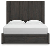 Ashley Furniture Fraluna bedroom set with a headboard, nightstands, and matching furniture in a modern bedroom scene.