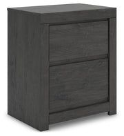 Ashley Furniture Fraluna bedroom set with a modern bed frame, matching nightstands, and a stylish dresser in a contemporary design.