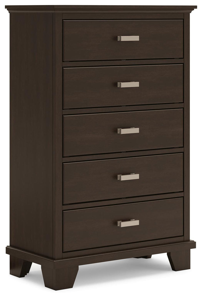 dark brown chest dresser Covetown Dresser