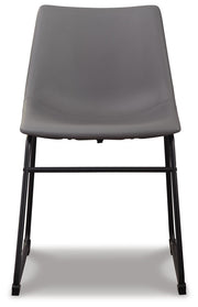 Ashley Furniture Centiar dining chair with a padded seat and backrest, wood frame, and stylish design.
