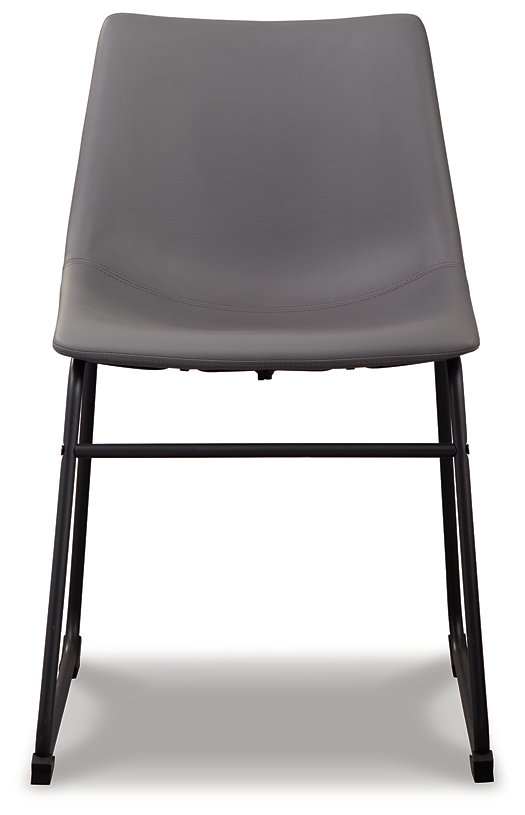 Ashley Furniture Centiar dining chair with a padded seat and backrest, wood frame, and stylish design.