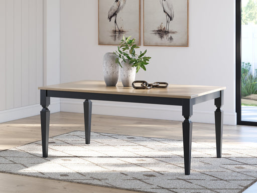 Ashley Furniture Brenkerton dining table with a wooden top and sturdy legs, ideal for family and formal dining rooms.