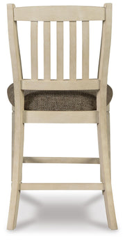 Ashley Furniture Bolanburg dining room set featuring a wooden table and matching chairs in a modern design.