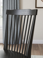 Ashley Furniture Greddinton dining room set with a wooden table and matching chairs, detailed view of the elegant dining furniture.