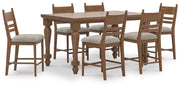 Ashley Furniture Greddinton dining room set with a wooden table and matching chairs, featuring a classic, elegant design.
