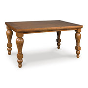 Ashley Furniture Greddinton dining room set with a large table and six chairs, shown from an angled view in a stylish dining space.