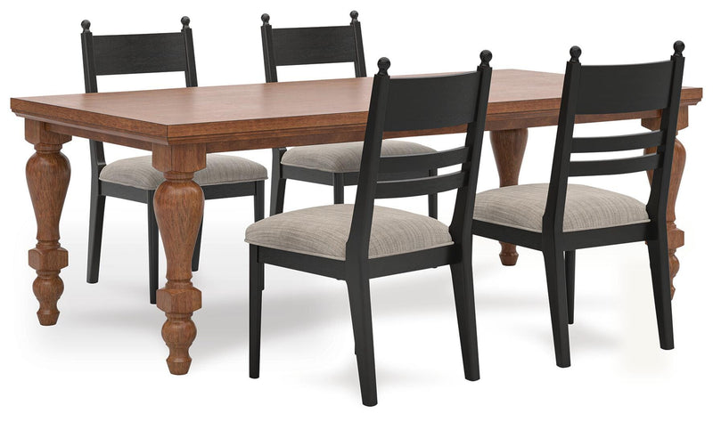 Ashley Furniture Greddinton dining room set with a table and matching chairs in a modern wood finish.