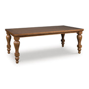 Ashley Furniture Greddinton dining room set with a rectangular table and six upholstered chairs, shown from an angled view.