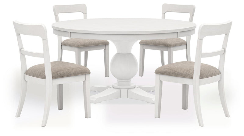 Ashley Furniture Greddinton dining room set with wooden table and matching chairs, elegant and modern design for the dining space.