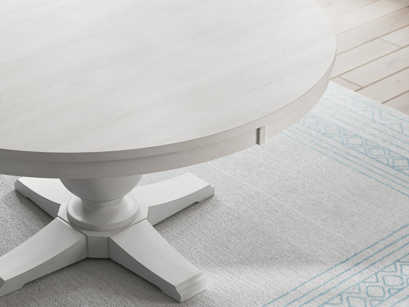 Ashley Furniture Greddinton dining room set with a wooden table and matching chairs, detailed close-up of the table surface