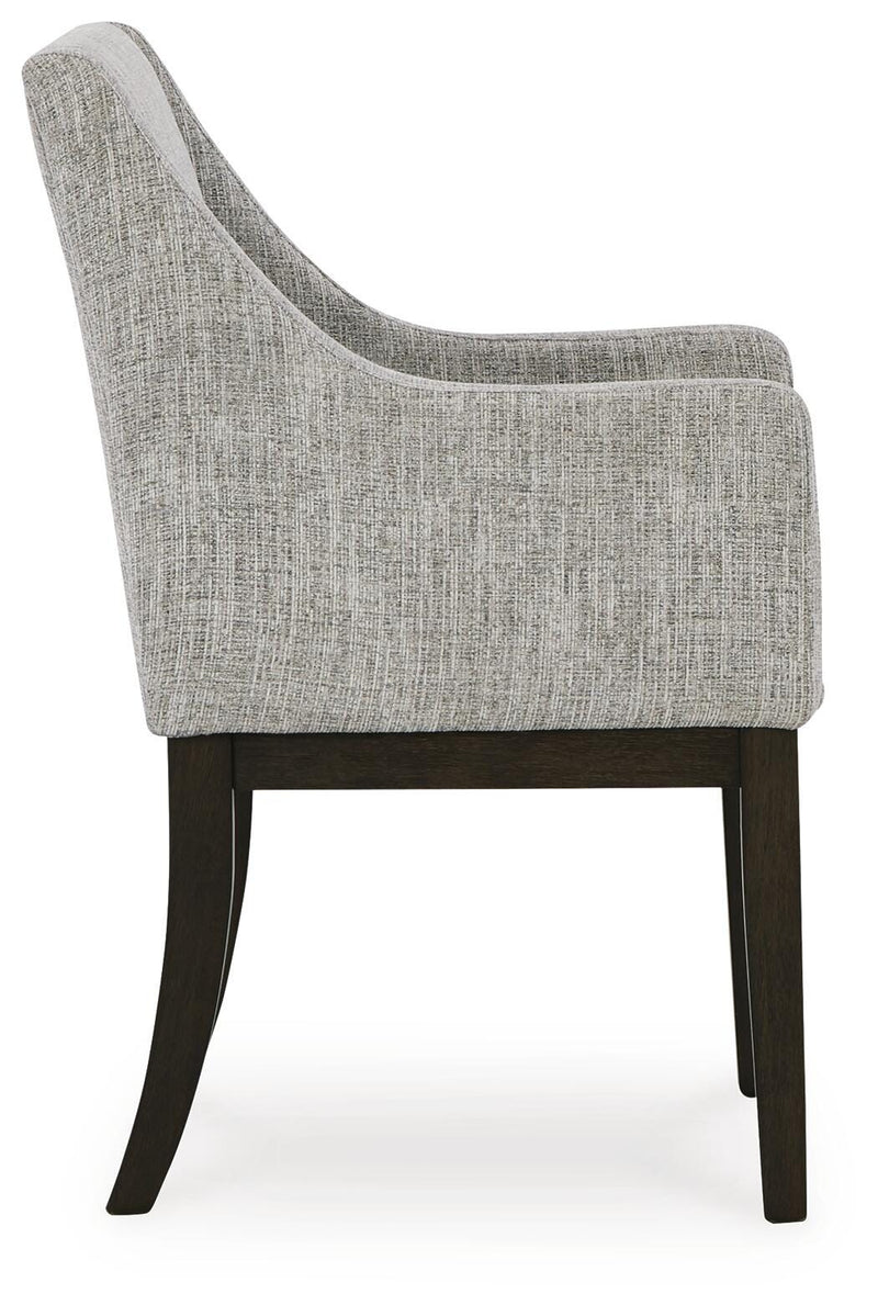 Ashley Furniture Burkhaus dining room set with a wooden table and matching chairs, stylish and elegant for dining spaces.