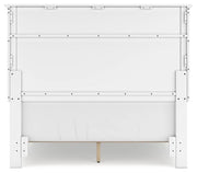 Ashley Furniture Fortman bedroom set with coordinated bed frame, dresser, mirror, and nightstand