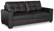 Ashley Furniture Barlin Mills living room set with sofa, loveseat, and matching neutral upholstery