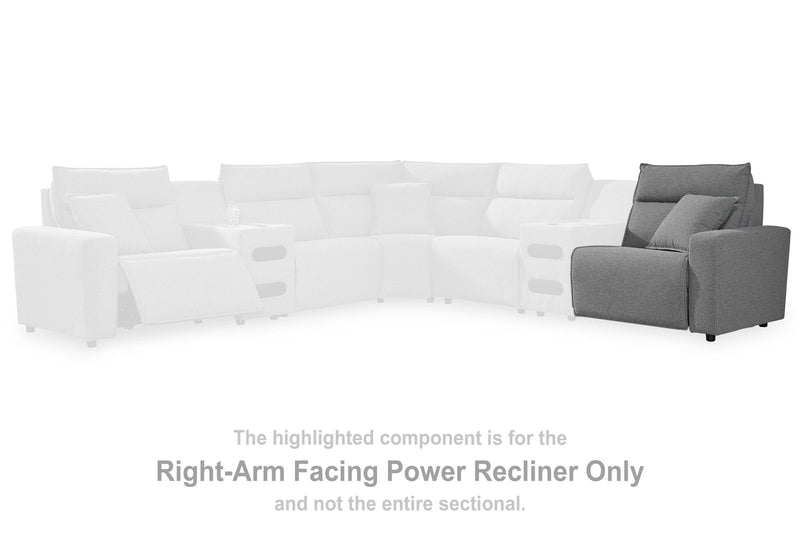 Modmax II Power Reclining Sectional with Chaise and Audio Consoles
