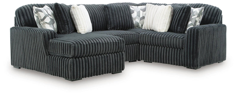 Midnight-Madness Sectional with Chaise