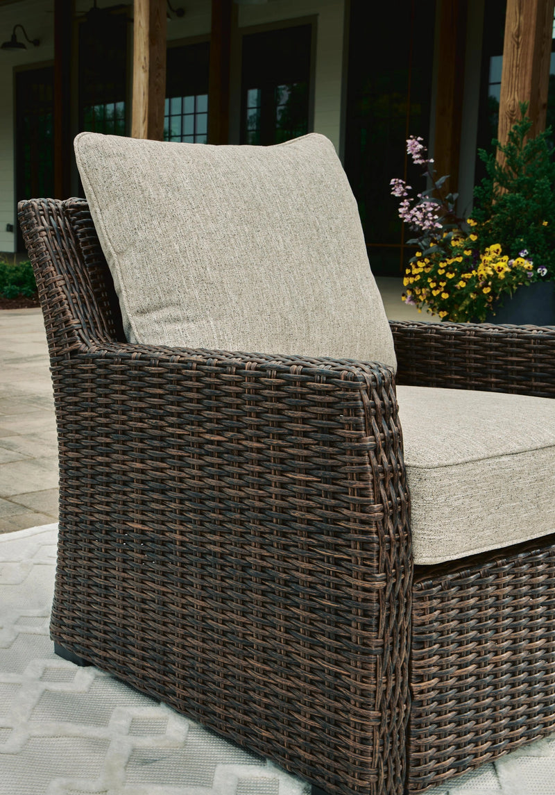 Brook Ranch Outdoor Lounge Chair with Cushion